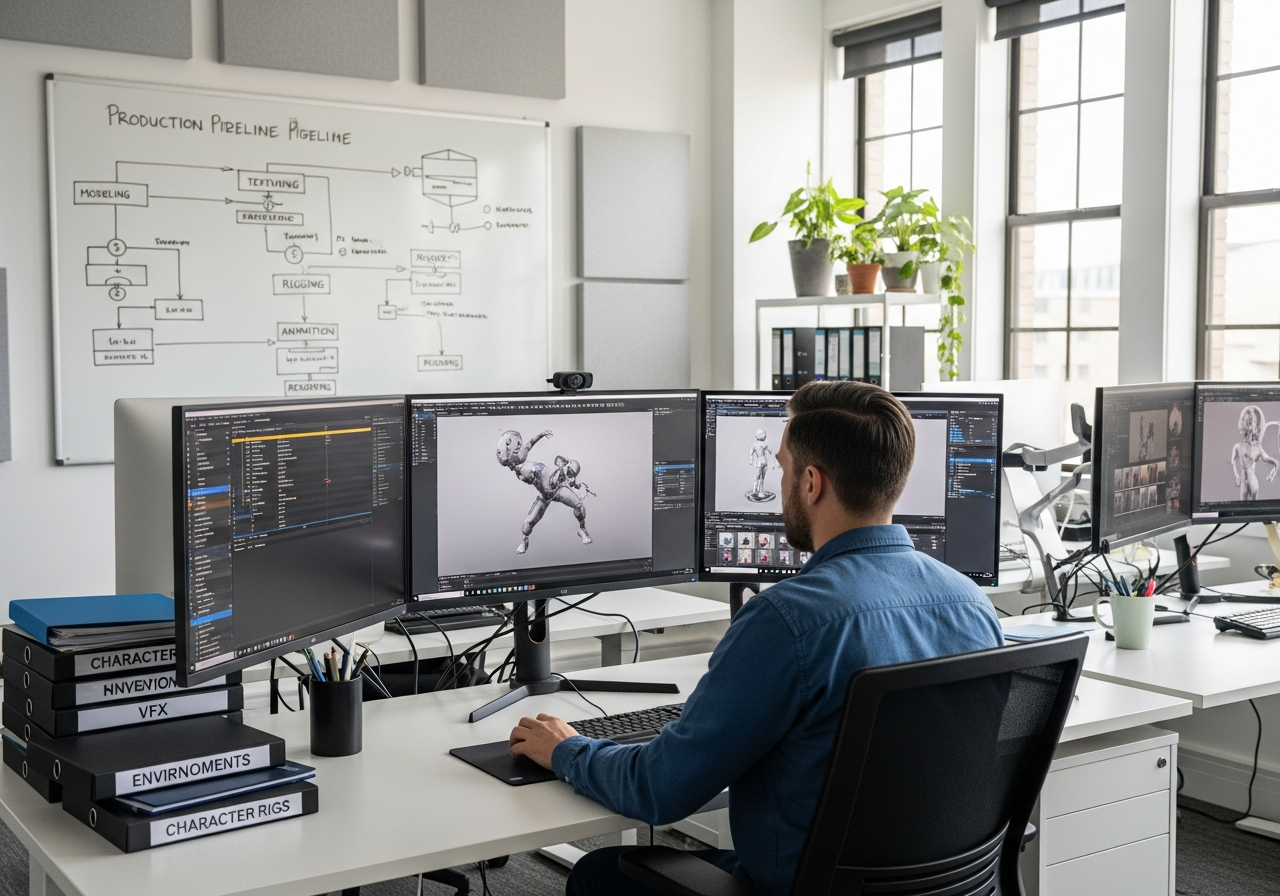How Canadian Animation Programs Teach Industry-Standard Asset Management